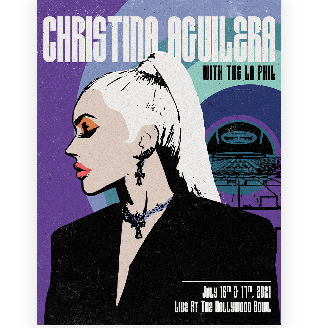 Hollywood Bowl Poster Christina Aguilera Store Hollywood bowl poster christina aguilera store